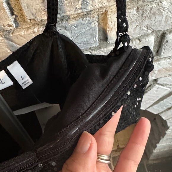 Willow Black Satin Top - Picture 3 of 6